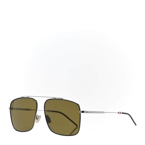 CHRISTIAN DIOR Homme 0220S Sunglasses Silver Green